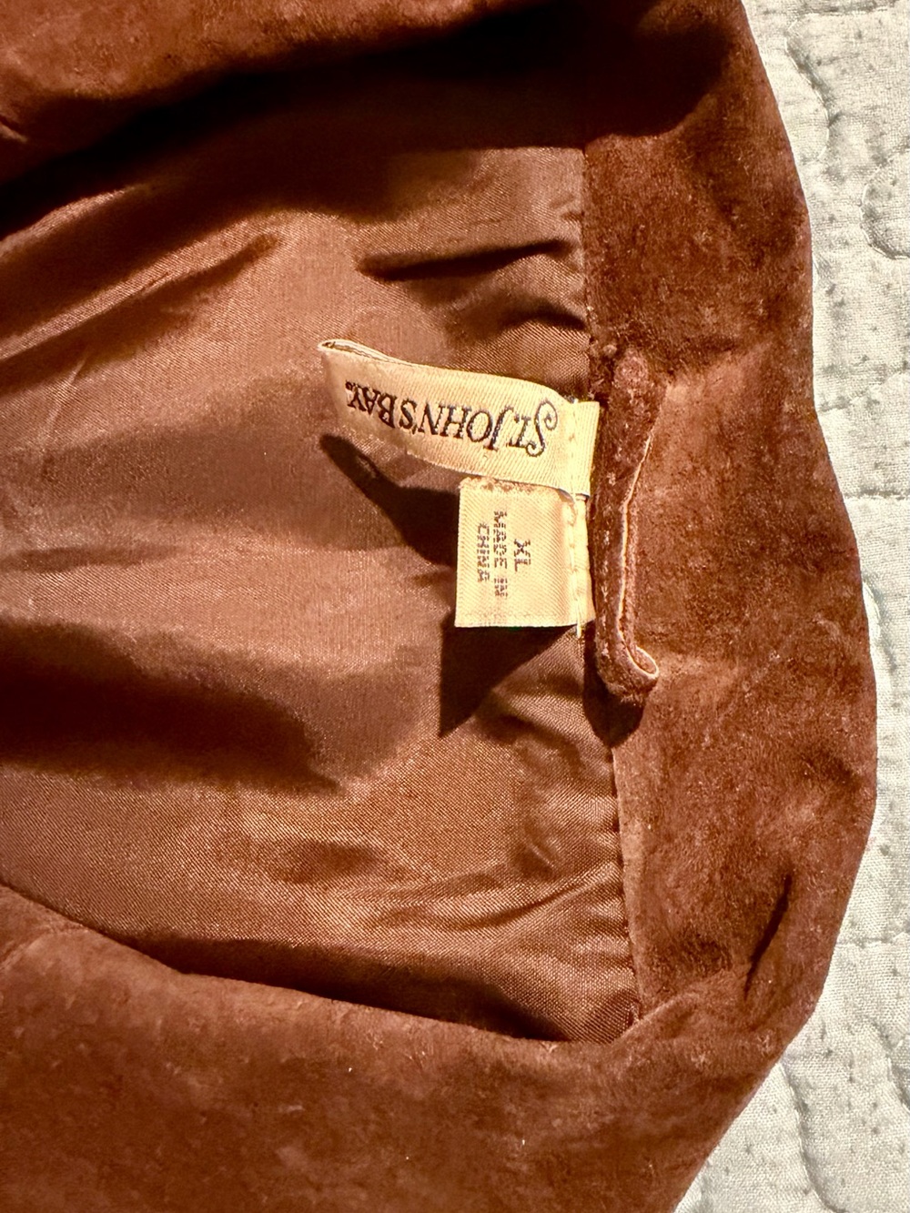 St. John's Bay Brown Suede Blazer Jacket - Picture 3 of 5